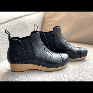 Swedish Hasbeens black booties